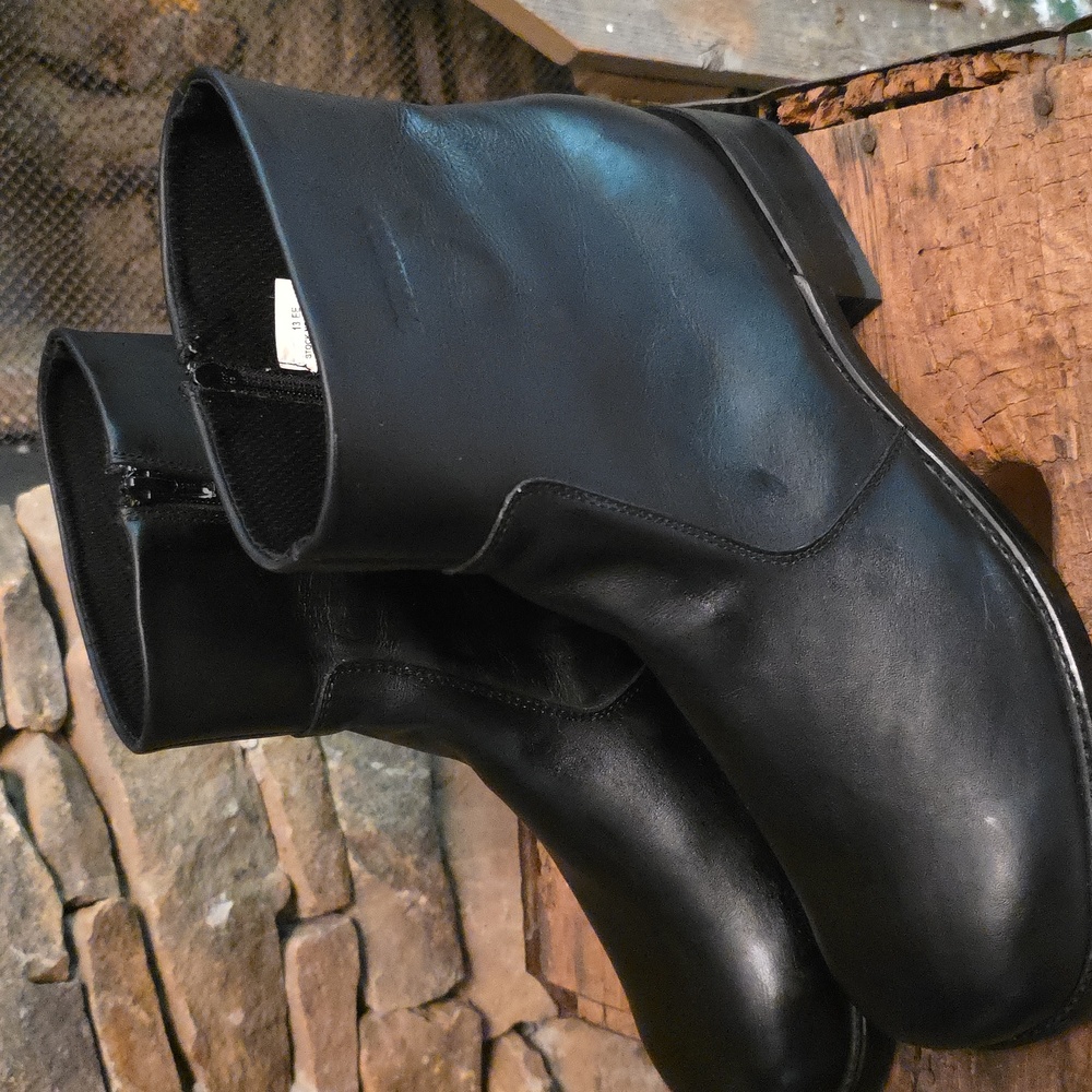 Durango Black Boots Sturdy Leather Casual
